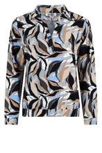 Afbeelding in Gallery-weergave laden, Jennifer - ZOSO - Blouse Travelstof - Print Grey/Blue
