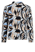 Afbeelding in Gallery-weergave laden, Jennifer - ZOSO - Blouse Travelstof - Print Grey/Blue
