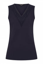 Afbeelding in Gallery-weergave laden, Lara - Mi Piace - Travelstof Top - Dark Blue
