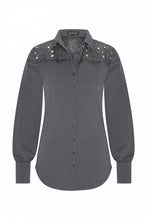 Afbeelding in Gallery-weergave laden, Emma - Mi Piace - Travelstof Blouse - Dark Grey
